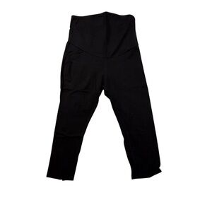a:glow Maternity Pants – Full Belly Panel – Women’s Size XL – Black